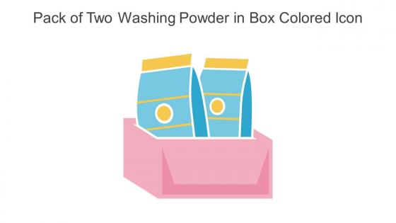 Pack Of Two Washing Powder In Box Colored Icon In Powerpoint Pptx Png And Editable Eps Format