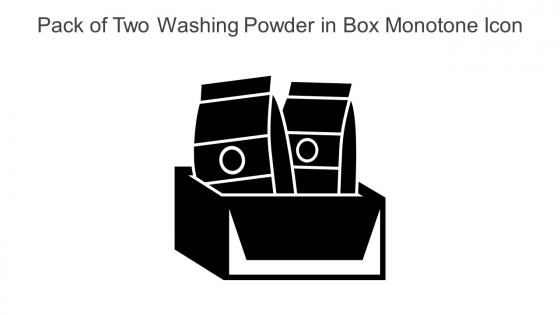 Pack Of Two Washing Powder In Box Monotone Icon In Powerpoint Pptx Png And Editable Eps Format