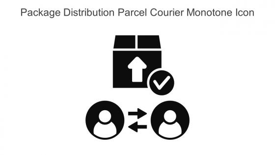 Package Distribution Parcel Courier Monotone Icon In Powerpoint Pptx Png And Editable Eps Format