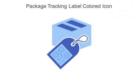 Package Tracking Label Colored Icon In Powerpoint Pptx Png And Editable Eps Format