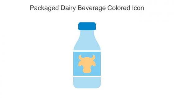 Packaged Dairy Beverage Colored Icon In Powerpoint Pptx Png And Editable Eps Format
