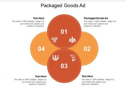Packaged goods ad ppt powerpoint presentation infographics pictures cpb