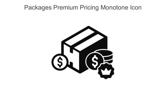 Packages Premium Pricing Monotone Icon In Powerpoint Pptx Png And Editable Eps Format