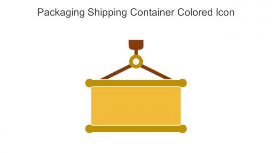 Packaging Shipping Container Colored Icon in powerpoint pptx png and editable eps format