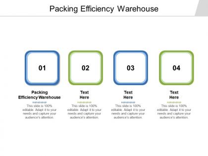 Packing efficiency warehouse ppt powerpoint presentation layouts icon cpb