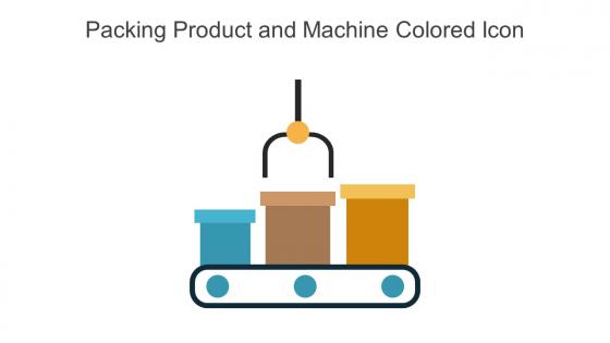 Packing Product And Machine Colored Icon In Powerpoint Pptx Png And Editable Eps Format
