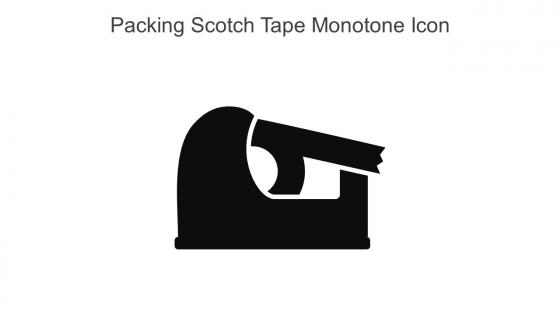 Packing Scotch Tape Monotone Icon In Powerpoint Pptx Png And Editable Eps Format