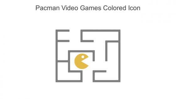 Pacman Video Games Colored Icon In Powerpoint Pptx Png And Editable Eps Format