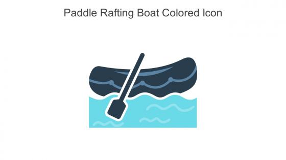 Paddle Rafting Boat Colored Icon In Powerpoint Pptx Png And Editable Eps Format
