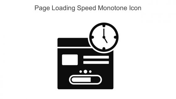 Page Loading Speed Monotone Icon In Powerpoint Pptx Png And Editable Eps Format