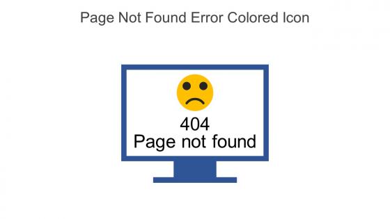 Page Not Found Error Colored Icon In Powerpoint Pptx Png And Editable Eps Format