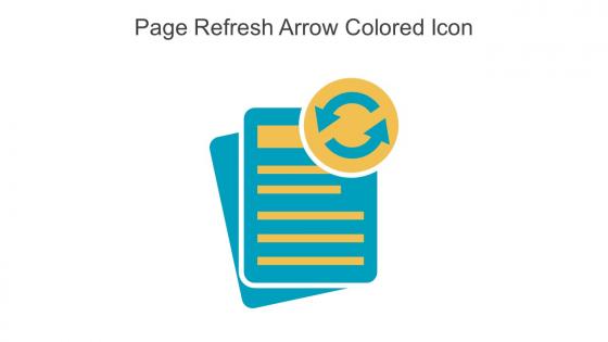 Page Refresh Arrow Colored Icon In Powerpoint Pptx Png And Editable Eps Format