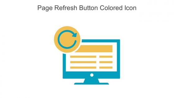 Page Refresh Button Colored Icon In Powerpoint Pptx Png And Editable Eps Format