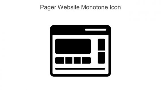 Pager Website Monotone Icon In Powerpoint Pptx Png And Editable Eps Format