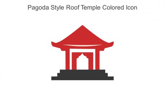 Pagoda Style Roof Temple Colored Icon In Powerpoint Pptx Png And Editable Eps Format
