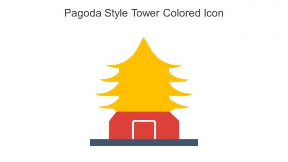 Pagoda Style Tower Colored Icon In Powerpoint Pptx Png And Editable Eps Format