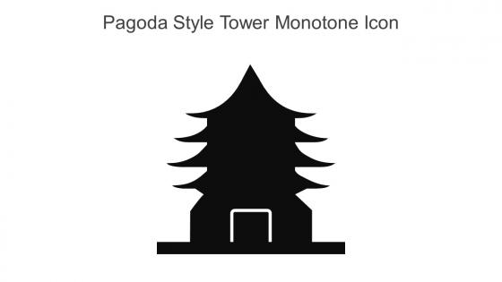 Pagoda Style Tower Monotone Icon In Powerpoint Pptx Png And Editable Eps Format