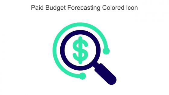 Paid Budget Forecasting Colored Icon In Powerpoint Pptx Png And Editable Eps Format