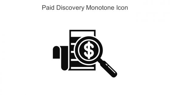 Paid Discovery Monotone Icon In Powerpoint Pptx Png And Editable Eps Format