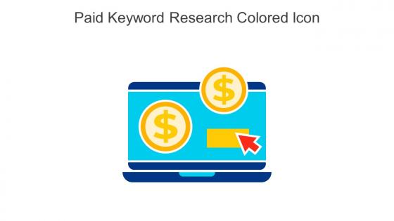 Paid Keyword Research Colored Icon In Powerpoint Pptx Png And Editable Eps Format