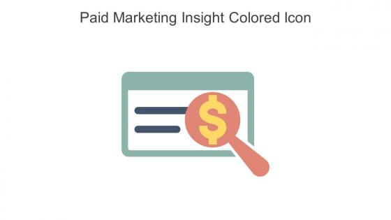 Paid Marketing Insight Colored Icon In Powerpoint Pptx Png And Editable Eps Format