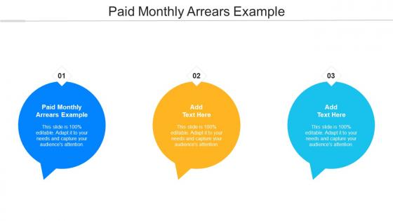 Paid Monthly Arrears Example Ppt Powerpoint Presentation Gallery Cpb