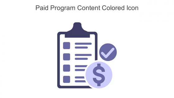 Paid Program Content Colored Icon In Powerpoint Pptx Png And Editable Eps Format