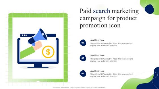 Paid Search Marketing Campaign For Product Promotion Icon