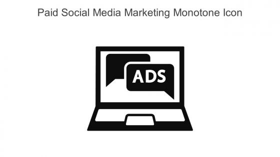 Paid Social Media Marketing Monotone Icon In Powerpoint Pptx Png And Editable Eps Format