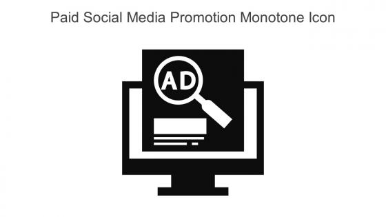 Paid Social Media Promotion Monotone Icon In Powerpoint Pptx Png And Editable Eps Format