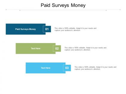 Paid surveys money ppt powerpoint presentation portfolio images cpb