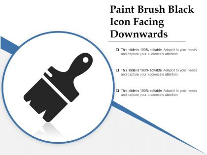 Paint brush black icon facing downwards