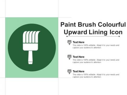 Paint brush colourful upward lining icon