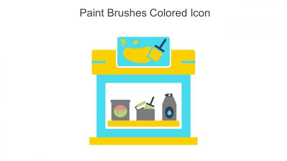 Paint Brushes Colored Icon In Powerpoint Pptx Png And Editable Eps Format