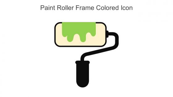 Paint Roller Frame Colored Icon In Powerpoint Pptx Png And Editable Eps Format