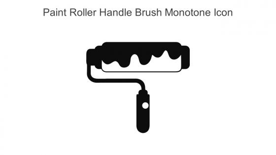 Paint Roller Handle Brush Monotone Icon In Powerpoint Pptx Png And Editable Eps Format