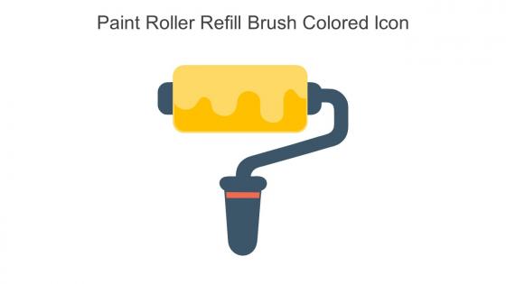 Paint Roller Refill Brush Colored Icon In Powerpoint Pptx Png And Editable Eps Format