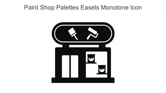 Paint Shop Palettes Easels Monotone Icon In Powerpoint Pptx Png And Editable Eps Format