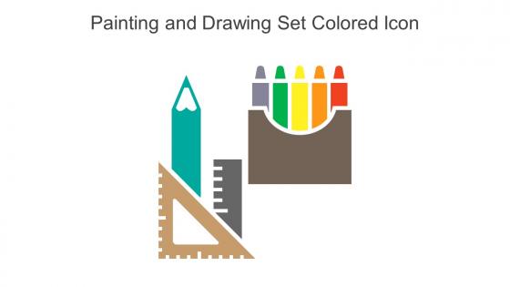 Painting And Drawing Set Colored Icon In Powerpoint Pptx Png And Editable Eps Format