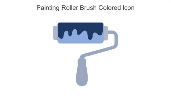 Painting Roller Brush Colored Icon In Powerpoint Pptx Png And Editable Eps Format