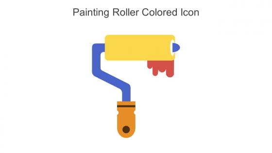 Painting Roller Colored Icon In Powerpoint Pptx Png And Editable Eps Format