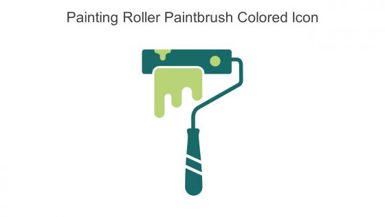 Painting Roller Paintbrush Colored Icon In Powerpoint Pptx Png And Editable Eps Format