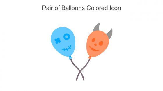 Pair Of Balloons Colored Icon In Powerpoint Pptx Png And Editable Eps Format