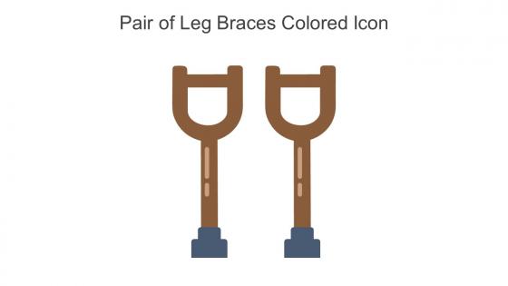 Pair Of Leg Braces Colored Icon In Powerpoint Pptx Png And Editable Eps Format