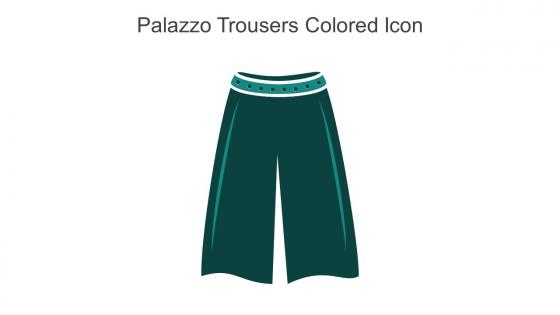 Palazzo Trousers Colored Icon In Powerpoint Pptx Png And Editable Eps Format
