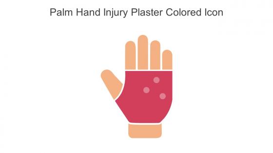 Palm Hand Injury Plaster Colored Icon In Powerpoint Pptx Png And Editable Eps Format