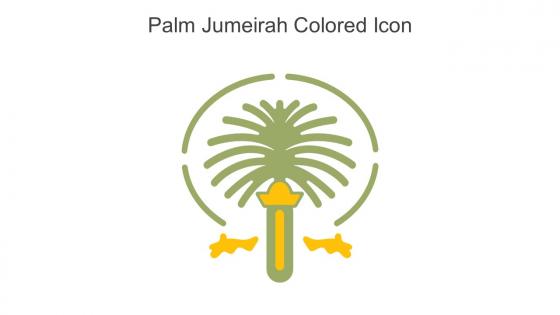 Palm Jumeirah Colored Icon In Powerpoint Pptx Png And Editable Eps Format