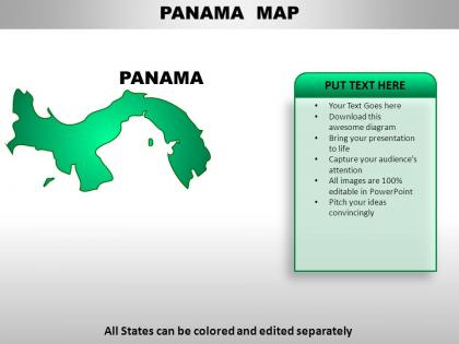 Panama country powerpoint maps