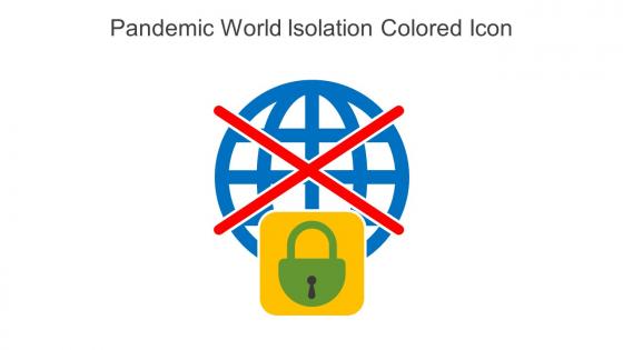 Pandemic World Isolation Colored Icon In Powerpoint Pptx Png And Editable Eps Format