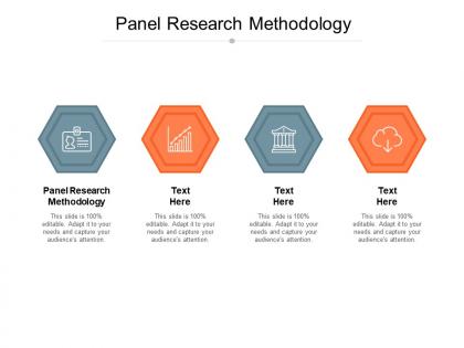 Panel research methodology ppt powerpoint presentation infographics graphic images cpb